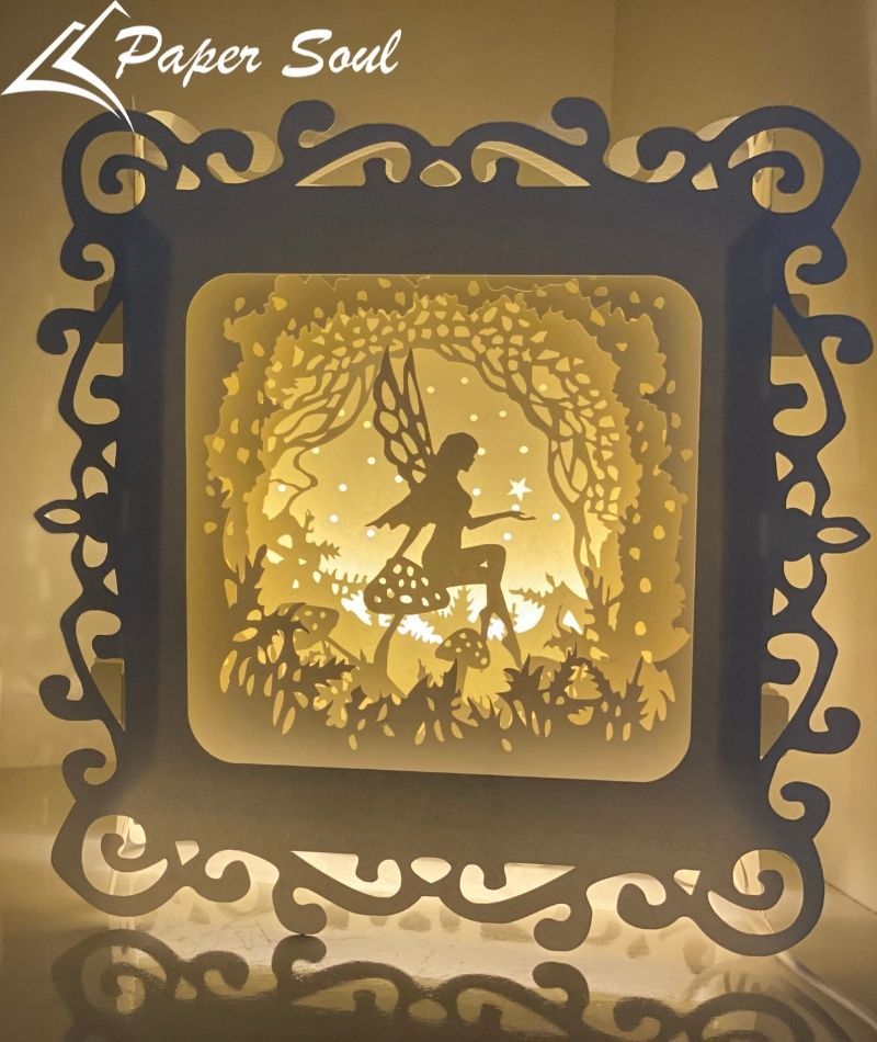 Fairy shadow box SVG files for Cricut - Paper Soul Craft
