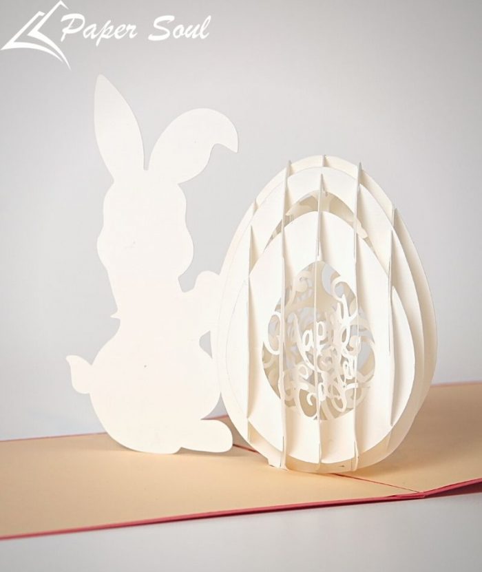 Easter pop-up card template