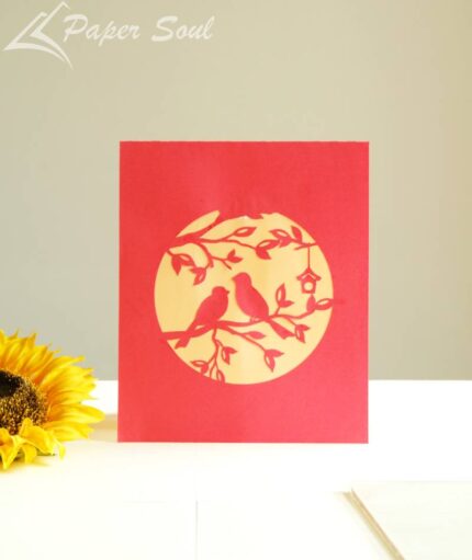 birdcage pop up card template