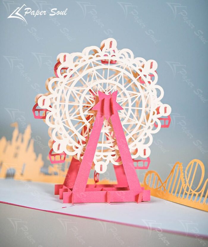Ferris wheel pop-up card template