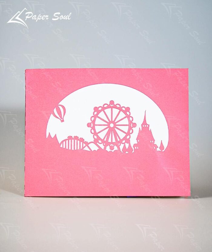 Ferris wheel pop-up card template
